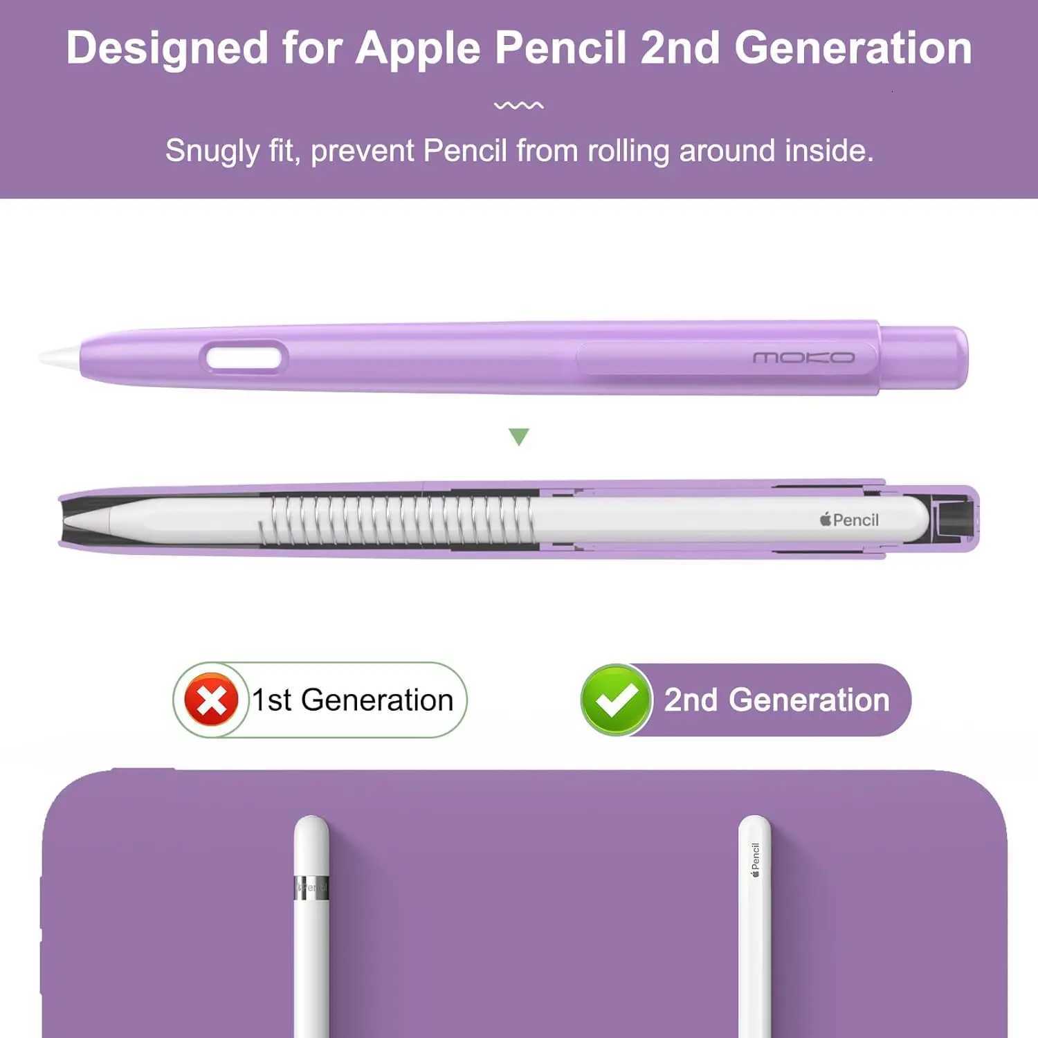 Holder Case for Pencil 2nd Generation Retractable Protective Pen Cover with Sturdy Clip for iPad Mini 6 2021/ iPad Air 5 C251201