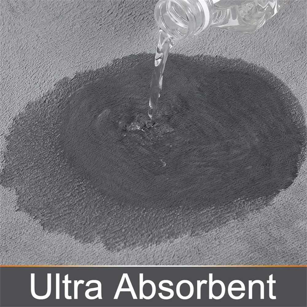 Haxy Super Absorbent Bath Mat Memory Foam Carpet Non-Slip Toilet Bathro Rug Soft Living Ro Bedro Shower Decor Foot Rug H251129