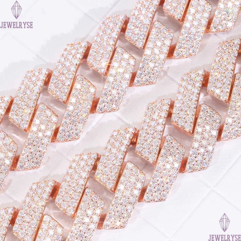 necklace moissanite chain chaincuban link Horizon Iced Out Pass Diamond Tester vvs Jewelry for men gift