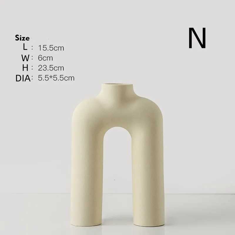 INS Ceramic Art Vase Modern Simple He Living Ro Flower Arrangement Advanced Sense Decorative Dev New Y251201