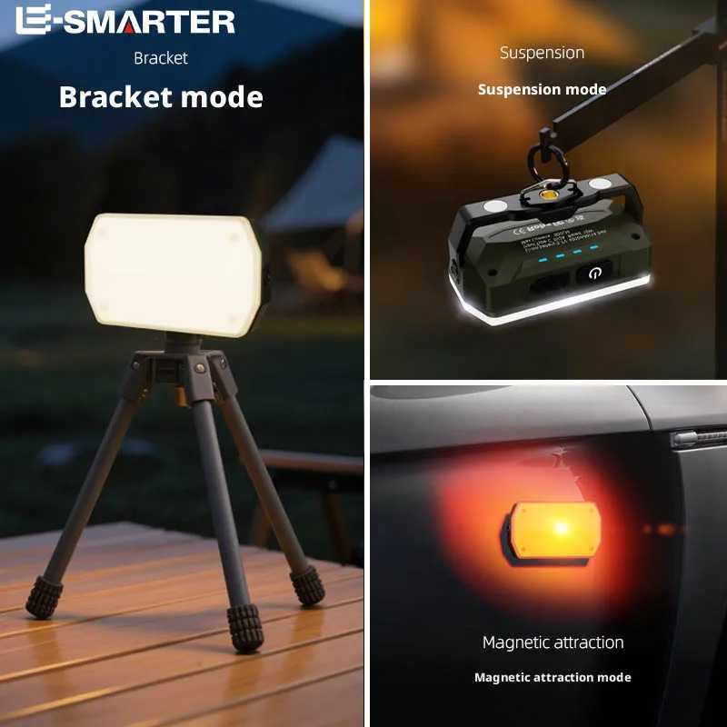 Portable Outdoor Camping Lantern Super Long Battery Life Rechargeable Emergency Light Strong Magnet Work Light for Repair M251201