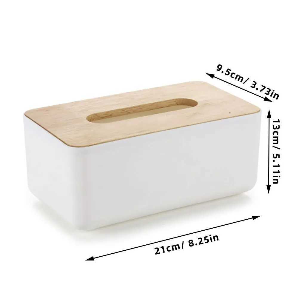 Natural Oak Cover For Kitchen Container Bathro Holder Wood Tissue Cover Container Tissue Paper Box H251201
