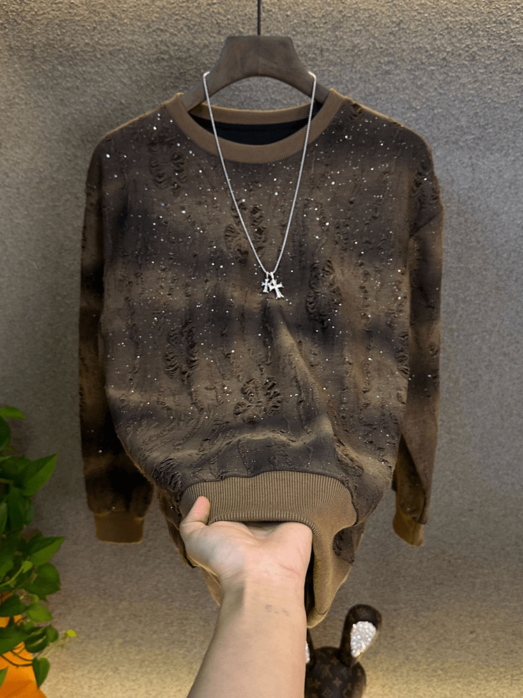 The Designer's Luxurious Gypsy Phila Rhine Stone Sports Polo Shirt Is A Trendy Basic Shirt And A Stylish Design Gradient Top For Men