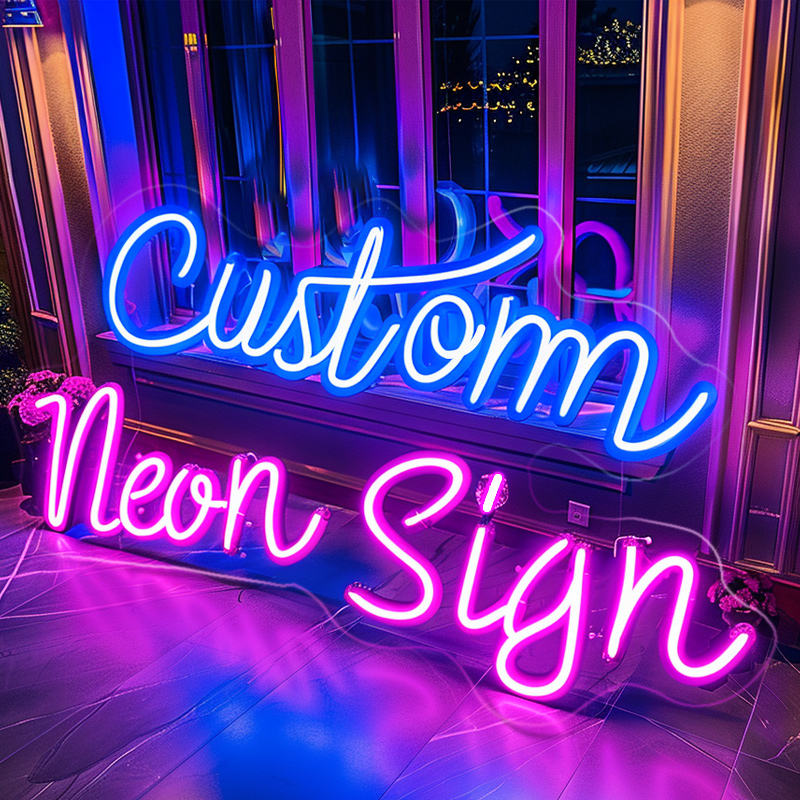 Custom Neon Sign Led Light Can Personalized Custom Logo Neon Sign Wall Decor for Wedding Happy Birthday Party USB5V Outdoor Hang