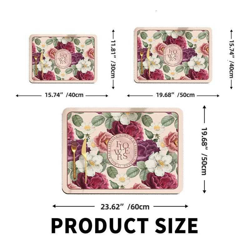 Dish Drying Mats Absorbent Drain Pad Quick Dring Coffee Machine Mat Draining Pad Table Placemat Kitchen Accessories Y251201