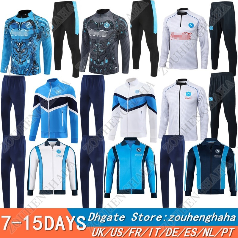 25 26 SSC Napoli Football Tracksuit 2025 2026 Giacca Antivento Men kids jogging soccer training wear Maglia jacket uomo tuta calcio ensemble foot trainingsanzug