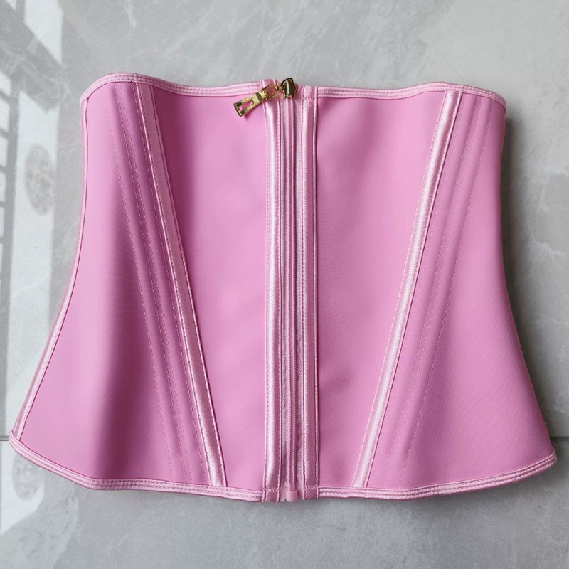 Women Shapewear Tummy Control Belt Comfortable and Breathable Waist Trimmer Corset with 13 Steel Bones Firm Control Hook Zipper Double Control Body Sh