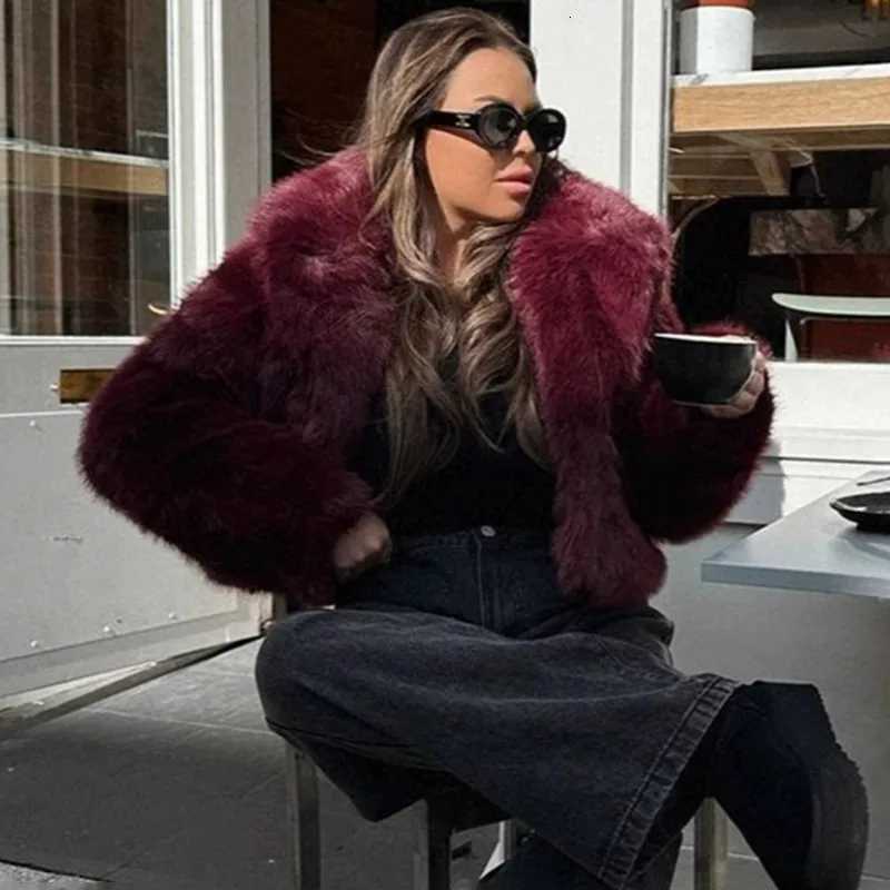 Tuularose Fashion Womens Fur Coat Winter Solid Thick Warm Fluffy Fur Coat New Commuter Streetwear Basic Vintage Female OutwearT251201