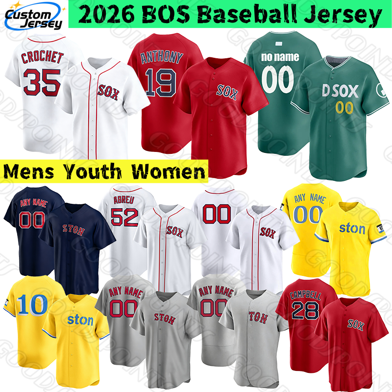 BostonS Red Sox jersey #35 Garrett Crochet Roman Anthony Jarren Duran #3 Ceddanne Rafaela Abreu Story Bello Mayer Tolle Campbell Narvaez Casas Garcia Baseball jerseys