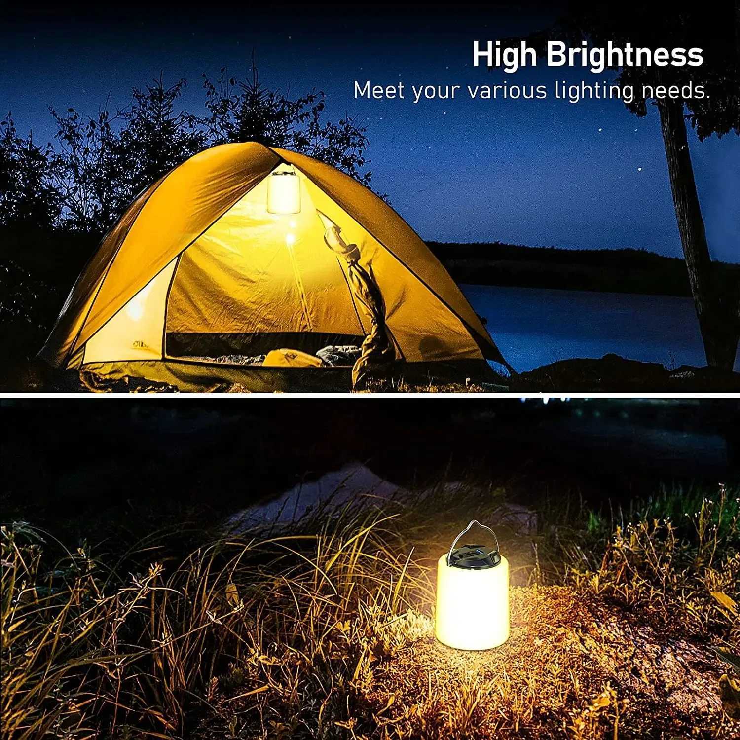 Rechargeable camping light flashlight camping Lantern Night Emergency Portable lighting camping tent waterproof Led Flashlight M251201
