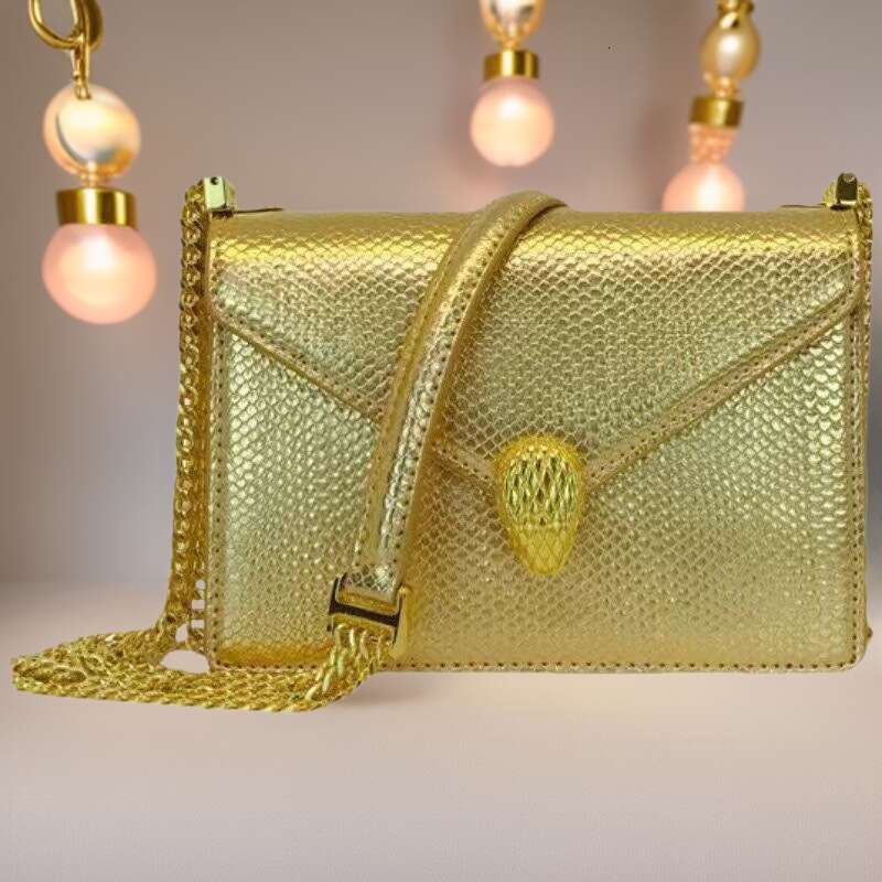 BVLAGR bag Snake Head bag Luxury designer bags Serpenti Forever bag New Niche Fashion Versatile Chain Small Square Cowhide Single Shoulder Crossbody Bag