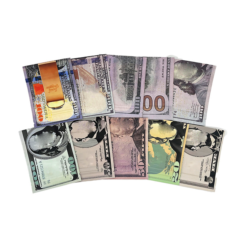 Empty Mylar Bag 3.5G Smell Proof Packaging Bags Reusable Plastic Pouch Zipper Lock Aluminum Food Storage Bag For Snack Dry Herb Packaging