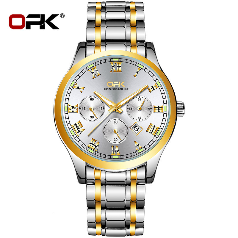 OPK Free Shipping New Designer Watch Manufacturer Hot Selling Dropshipping Cross-border Luminous Quartz Watch Men's Watch Male Watch