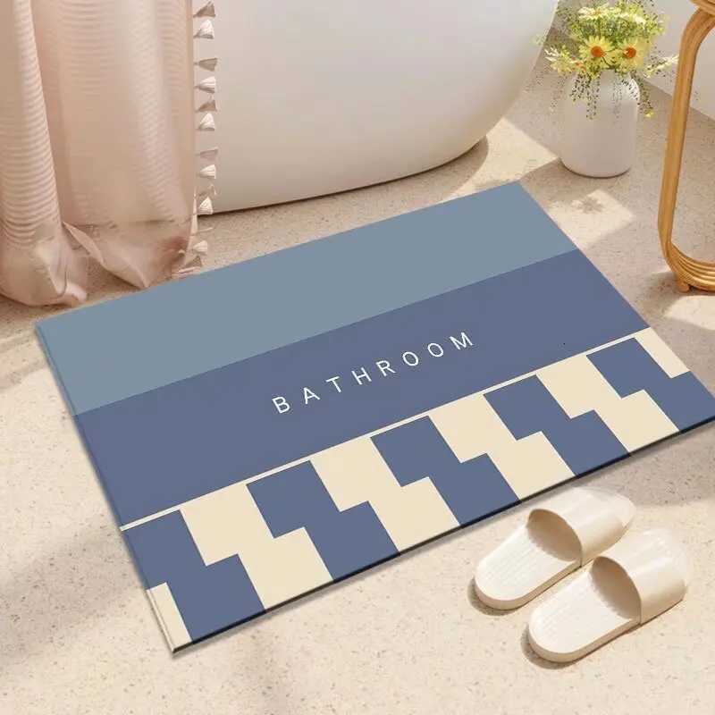 Bathro absorbent floor mat toilet floor mat non-slip household toilet door carpet cartoon diat d quick drying H251129
