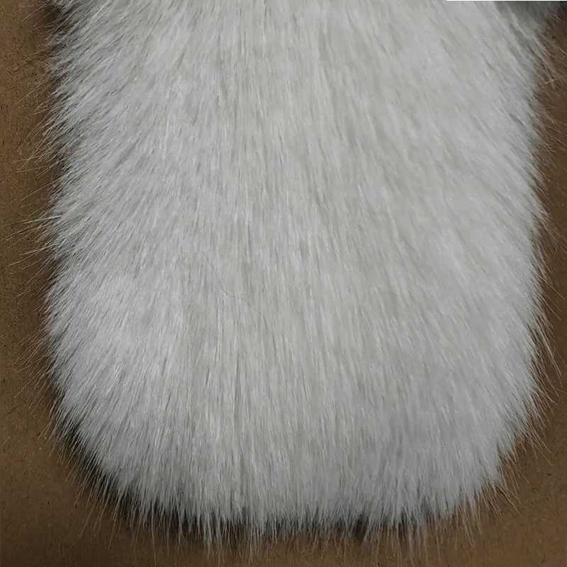 2025 Winter Womens Mid-Length Faux Fox Fur Coat Plush Luxe Warm faux fur Trench Elegant Thermal Outerwear Faux Fur TopsT251201