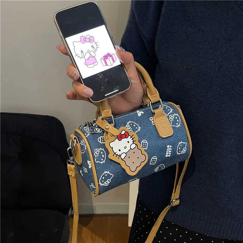 Sanrio Hello Kitty Mini WomenS Handbag Cartoon Cute WomenS Shoulder Messenger Bag Fashion Casual Mini WomenS Bag Gift New H251201