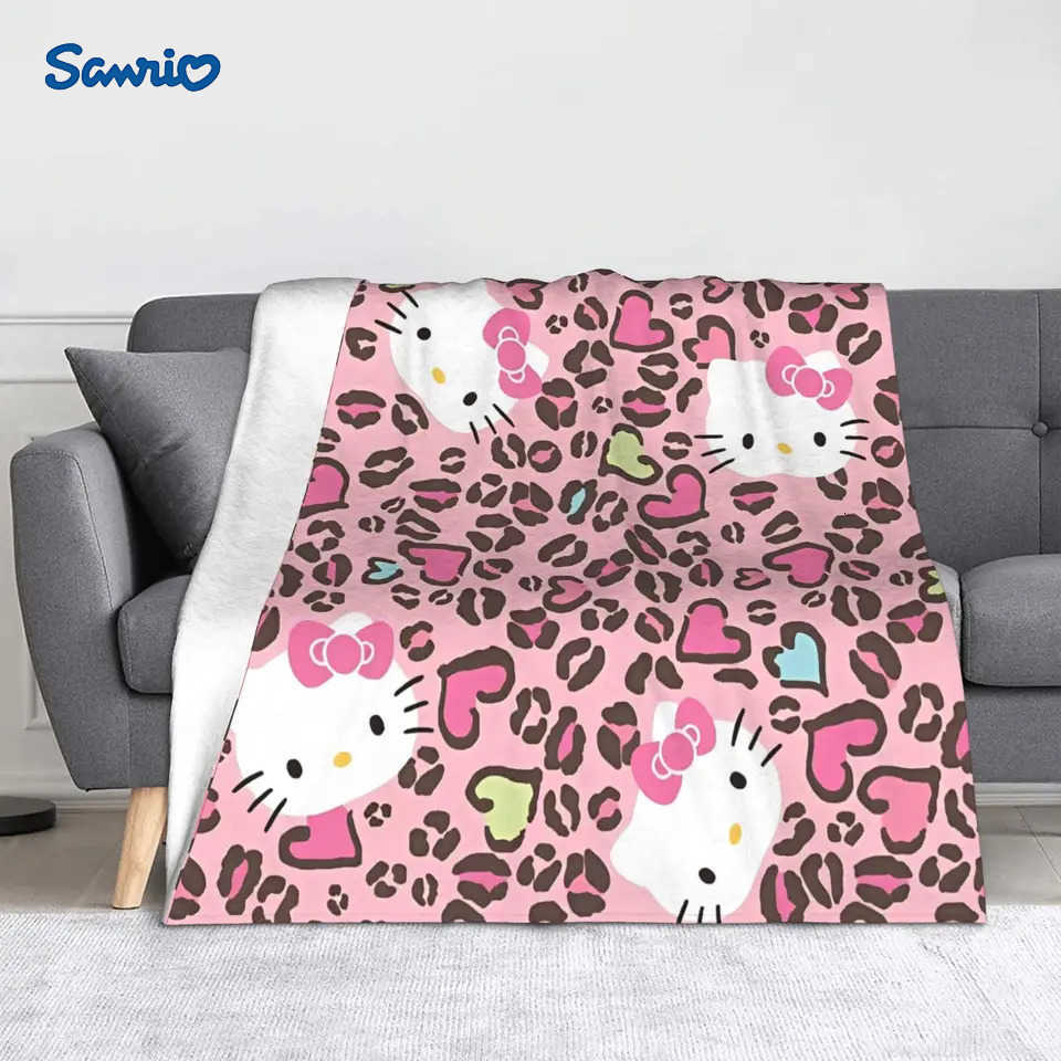 Sanrio hellos kittys Blanket Multiple Sizes Soft and Lightweight Throw Blankets for Sofa Couch and Bed H251201