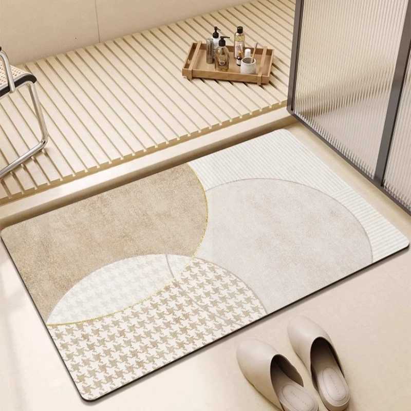 Wabi Sand Wind Bathro Non-slip Floor Mat Diat d Absorbent Mat Household Toilet Door Quick Drying Foot Mat He Remodeling H251129
