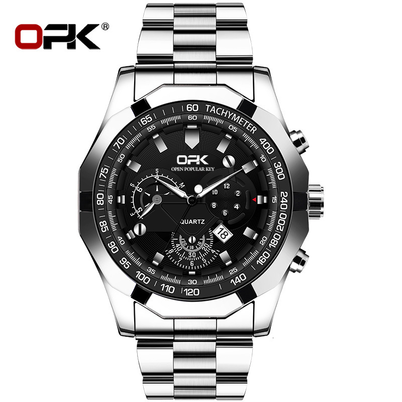 OPK Free Shipping New Designer Watch High-end Casual Calendar Quartz Watch Luxury High Society Men's Watch