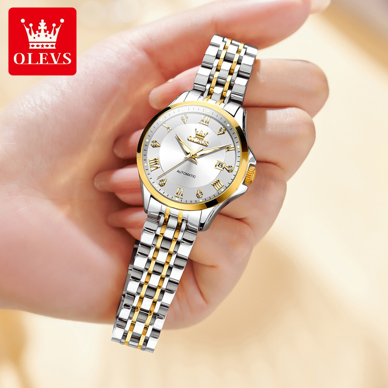 OLEVS Designer Women's Business Watch Luxury Fashion Night Light Mechanical Watch Waterproof Dual Calendar Outdoor Sports Watch Free Shipping Who