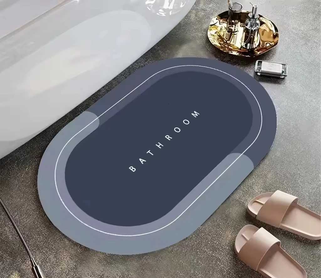 Anti-Slip Bathro Rugs hine Washable Bath Mat Entrance Carpet H251129