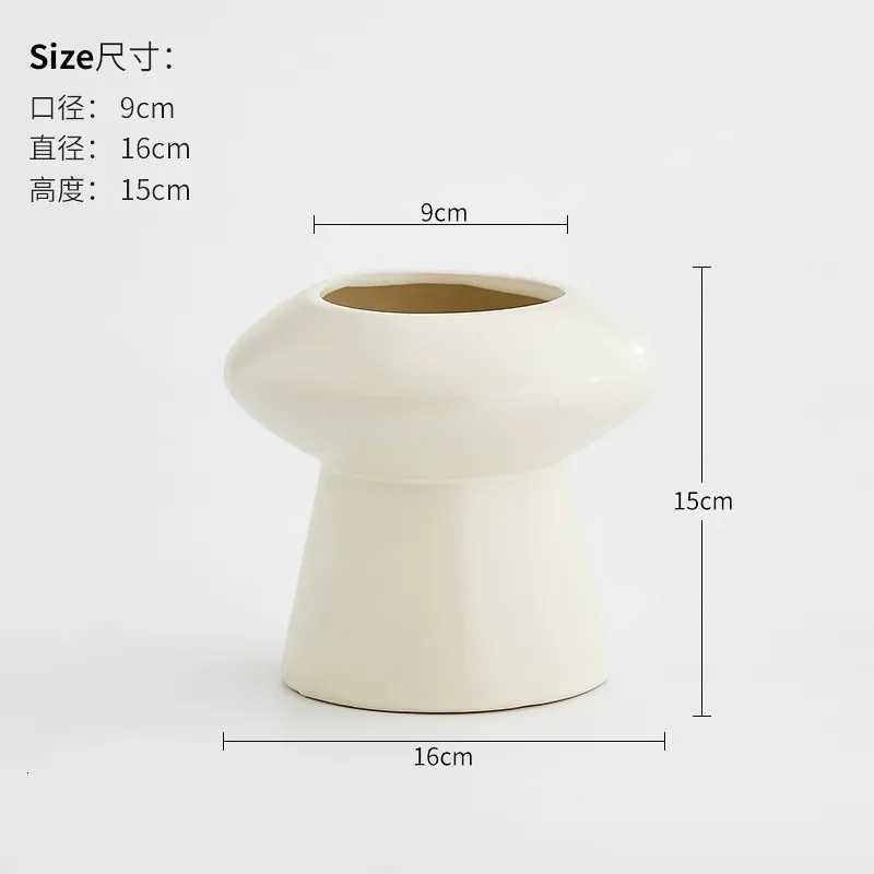 Minimalist Ceramic Vase Flower Arrangement Modern Creative He Decor Restaurant Dry Flower Arrangement Decorative Ornaments Y251201