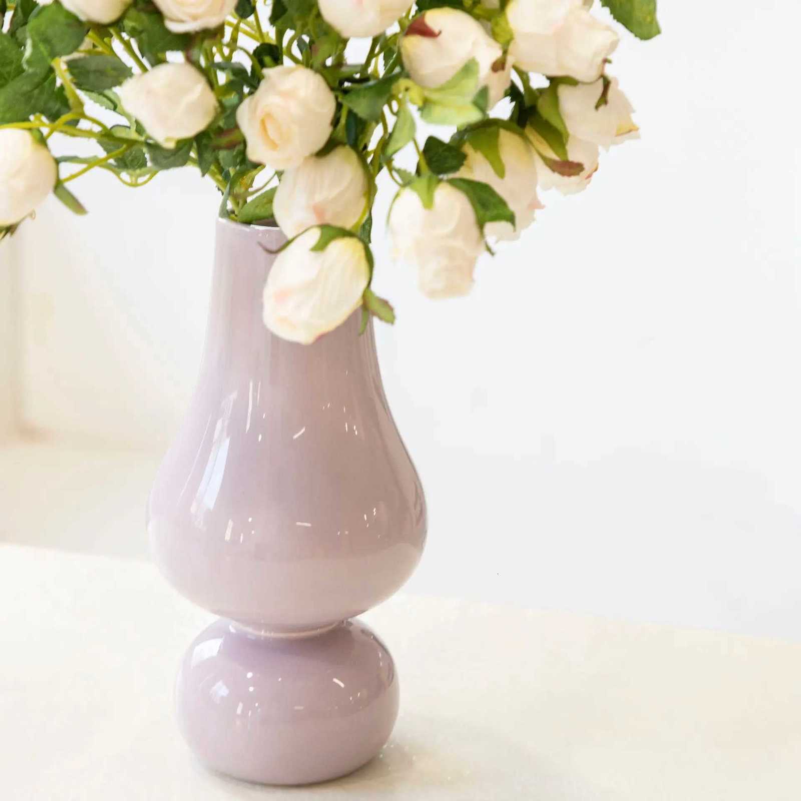 Ceramic Vase European Retro He Flower Arrangement Porcelain Crafts Ornaments Terrarium Ro Decoration Accessories Y251201
