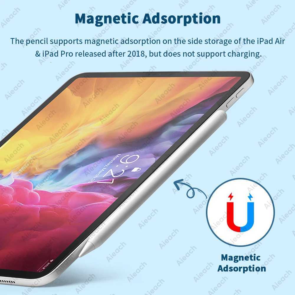 For Pencils Stylus for iPad 2018-2025 Write Draw For Pencil 2 iPad Pen with Tilt Sensing Palm Rejection C251201