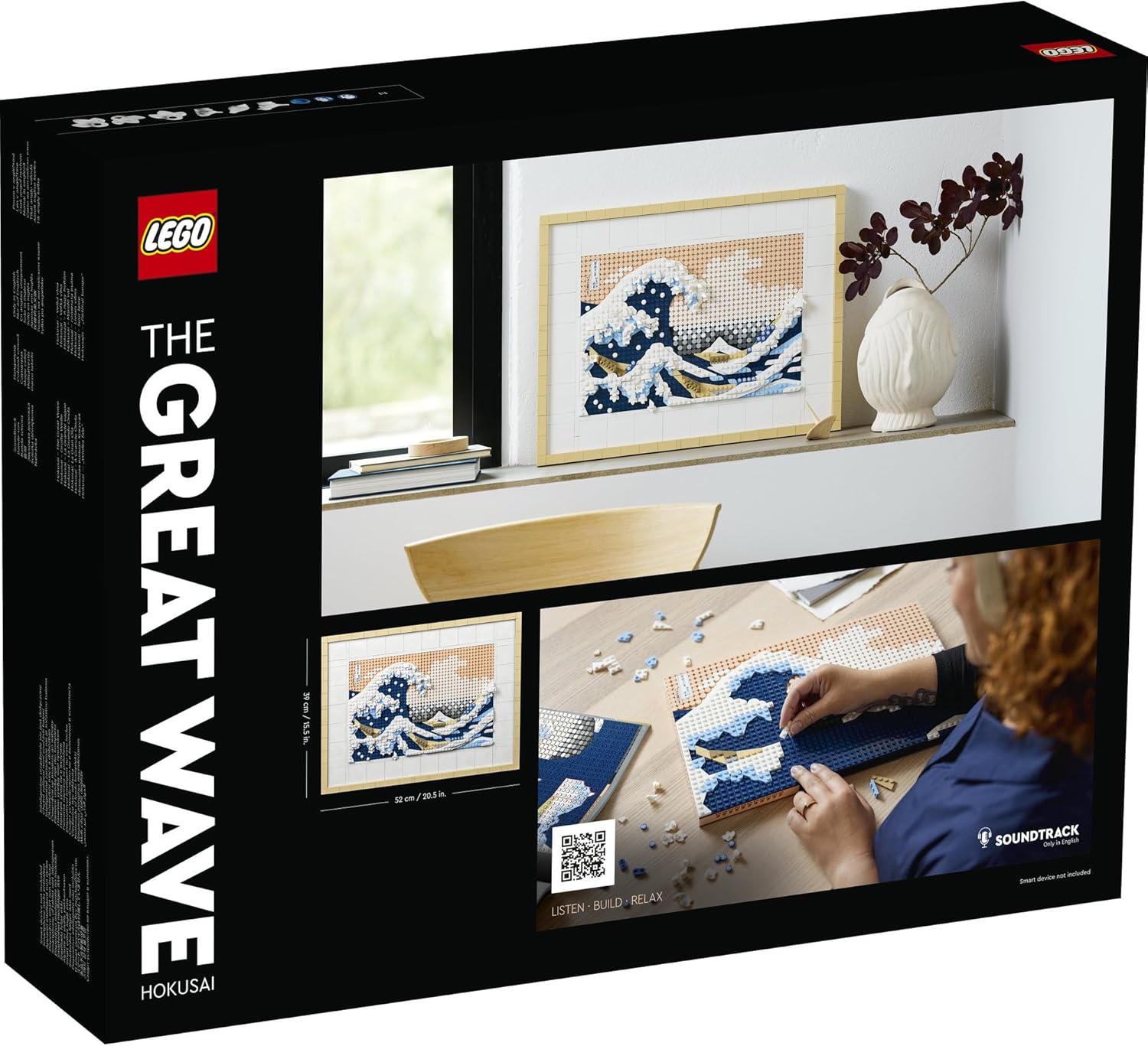 LEGO 31208 The Great Wave off Kanagawa - Mosaic Pixel Art Building Kit, Ideal Gift for Fans Valentine's Day