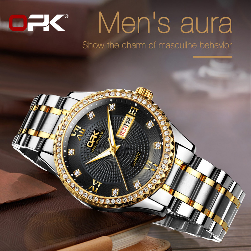 OPK Free Shipping New Designer Watch Hot Selling Calendar Quartz Watch Boutique High-end Men's Watch