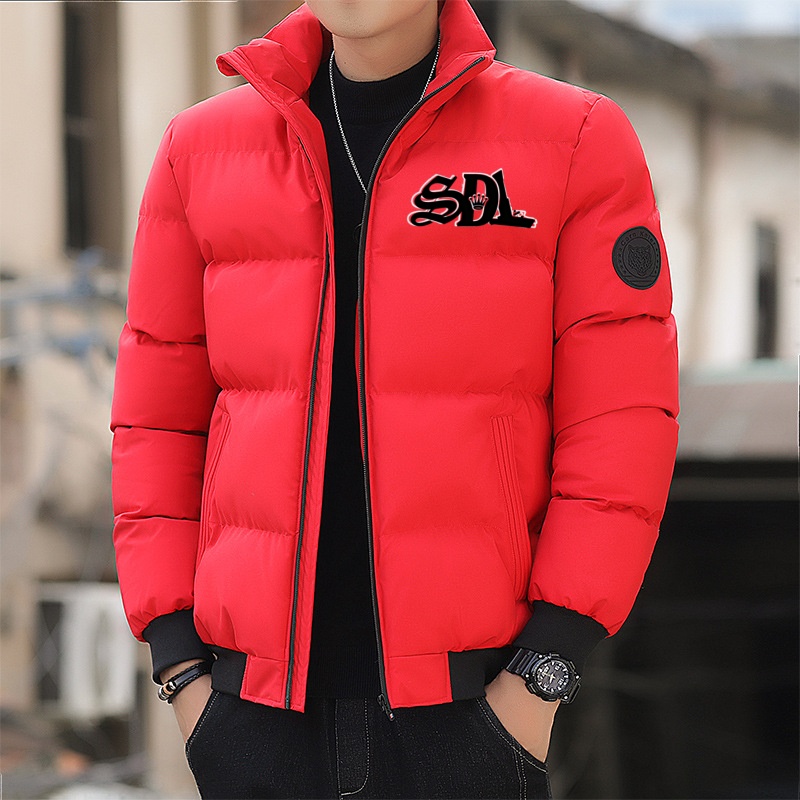 SDL Men's Down Sdl Blue Strips X Asali Jacket Autumn Winter Luxurious Design Brand Plus Size5XL Thiened Warm Faionable Korean Quilted Coat White 