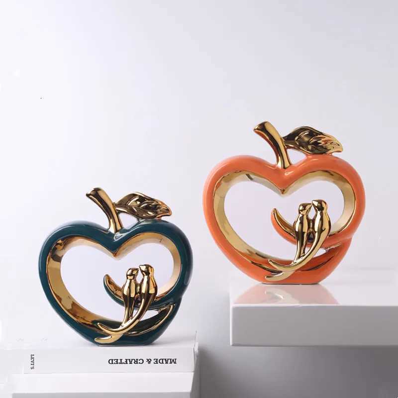 Ceramic Hollow Crafts Golden Bird Simation Handicraft Furnishings He Decoration Accessories Figurines Y251201