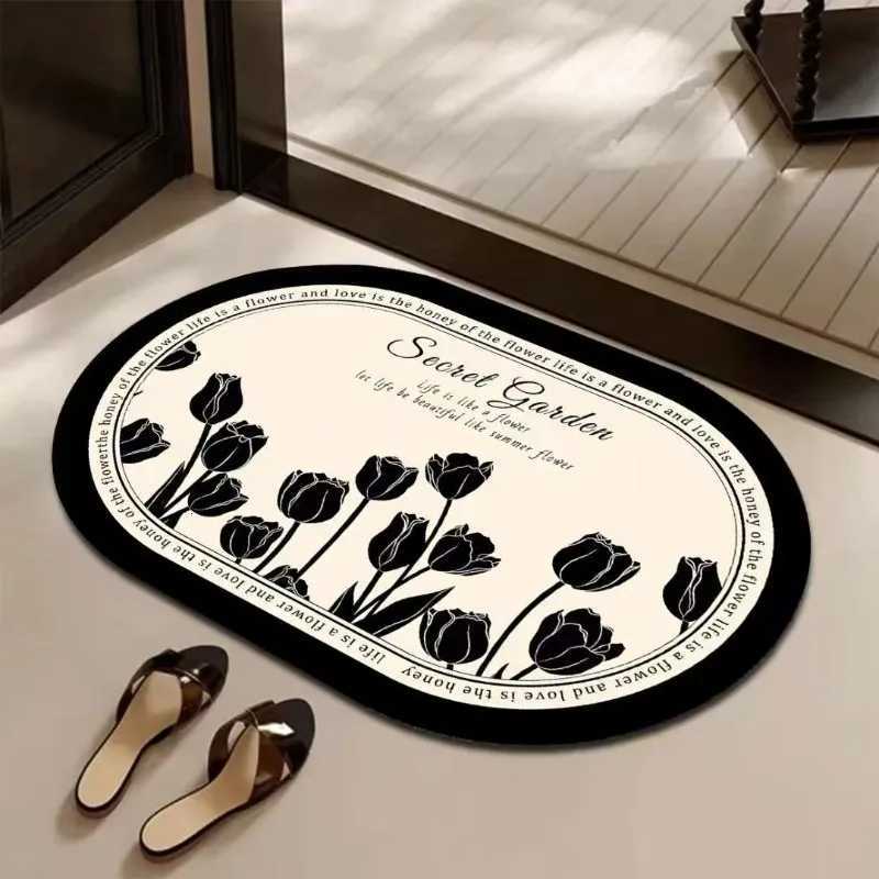 Bathro absorbent diat d toilet non-slip doormat toilet floor mat toilet carpet H251129