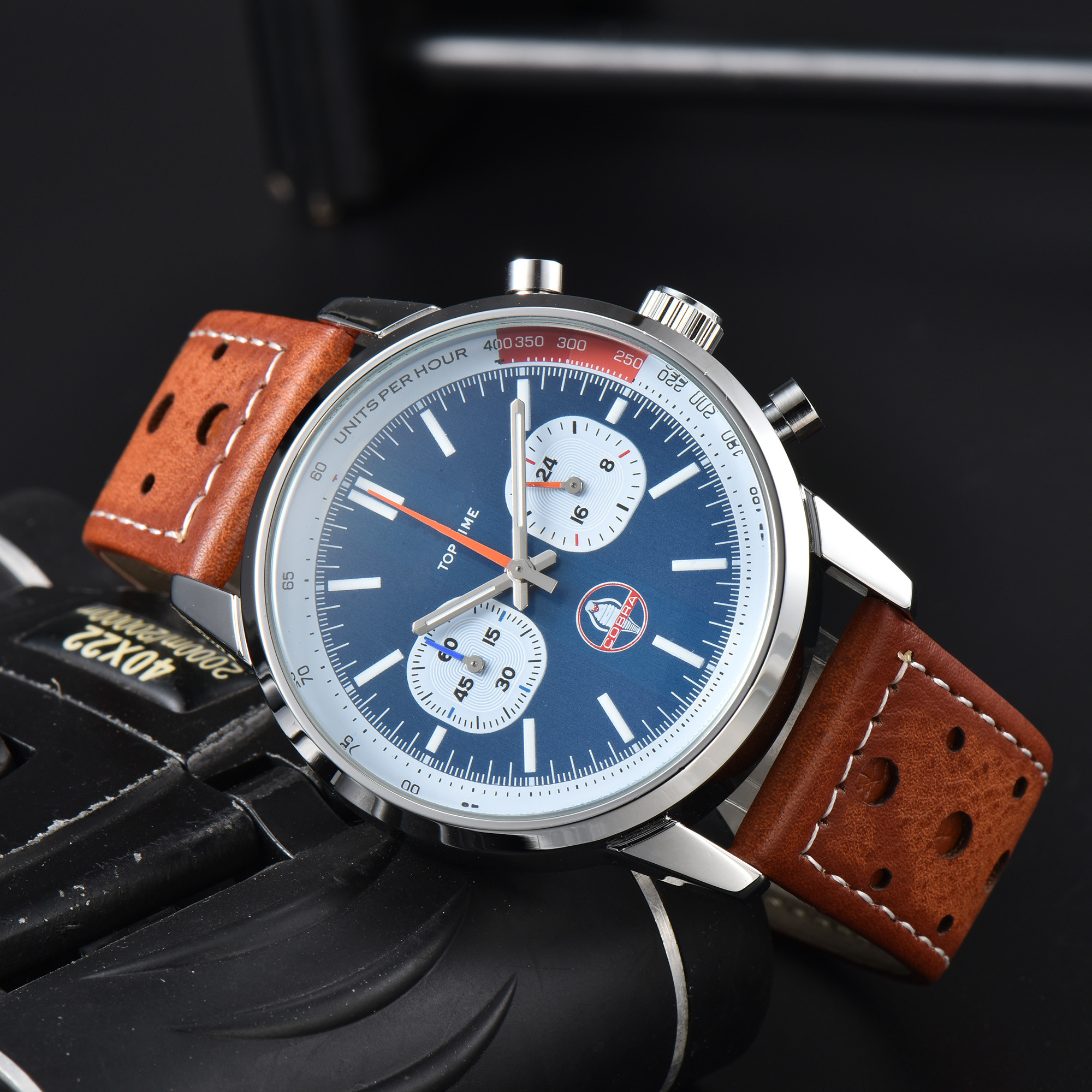 Top luxury brand series men's high-quality quartz wristwatches feature stylish and classic steel straps and leather straps.