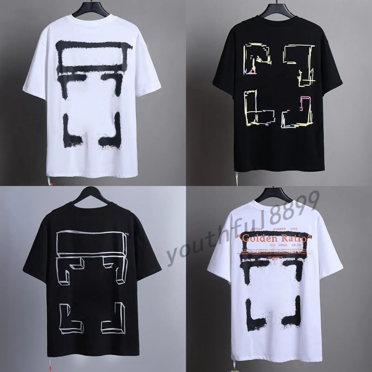 mens T shirts designer tshirt Luxury ofes Letter Print Clothing White Shirts Women Loose Short Sleeve Tees Man Casual Cotton Shirt Sweatshirts Men size s-xl