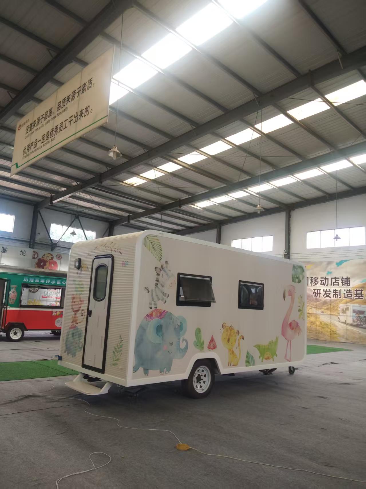 Compact Mobile Kitchen Unit with Service Counter & Storage, Ideal for Festivals and Outdoor Catering