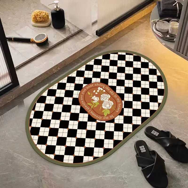 Toilet floor mat bathro door diat d absorbent mat quick drying non-slip mat entry door foot mat carpet H251129