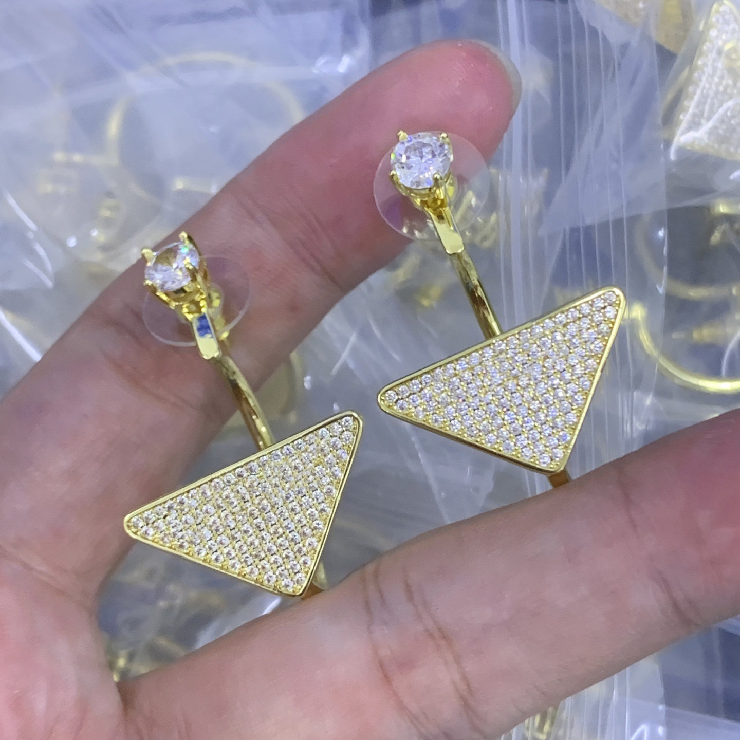 Designer Earrings Fashion Hoop Gold Earrings Women Designer Letters Crystal Studs Emed Stamp luxury jewelry