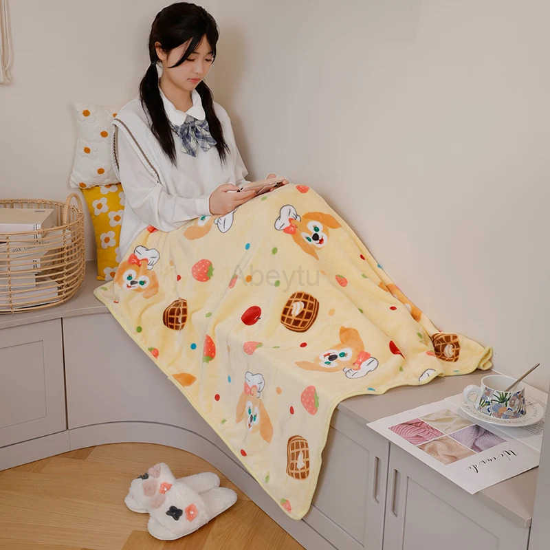 Sanrio Kuromi My Melody Blanket Comfortable Warm Travel Blanket Cartoon Pattern Printing Flannel Blanket Car Blanket Bedspread Girl H251201