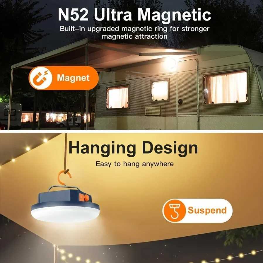 10000mAh LED Tent Light Rechargeable Lantern Portable Emergency Night Market Light Outdoor Camping Bulb Lamp Flashlight Home M251201