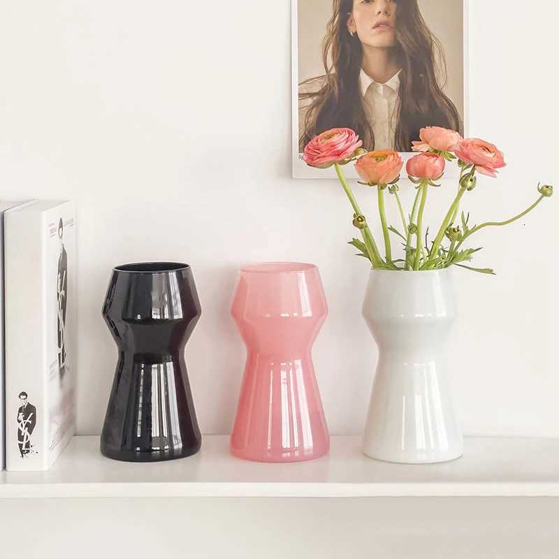 y Color Vase Hydroponic Flower Vase Transparent Plant Pots Dinning Living Ro Decorative Vases He Off Decor Y251201