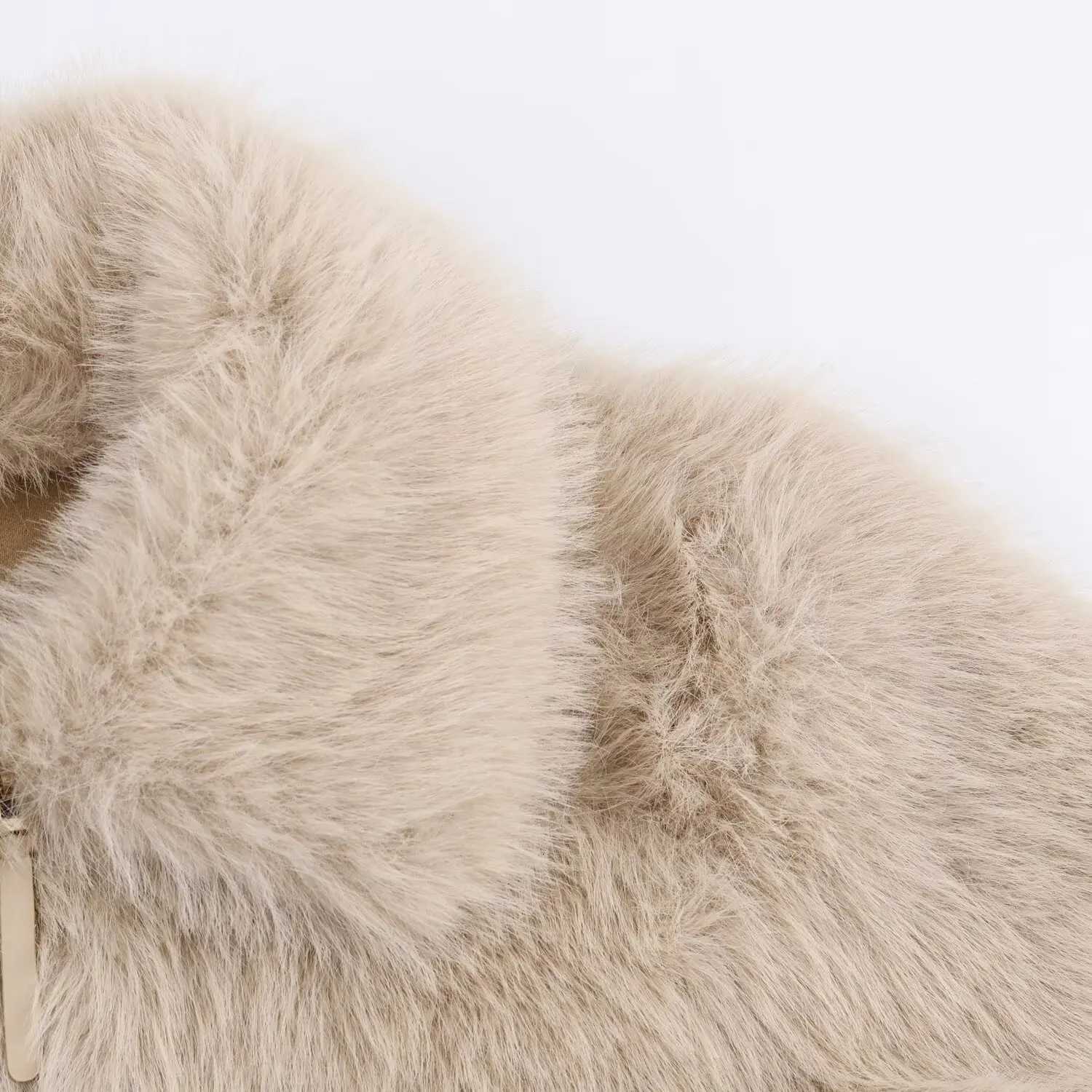 BSAY Fake fur jacket coats womens clothing 2025 winter new fashion Korean lapel long sleeves thick warm chic ladies tops mujerT251201