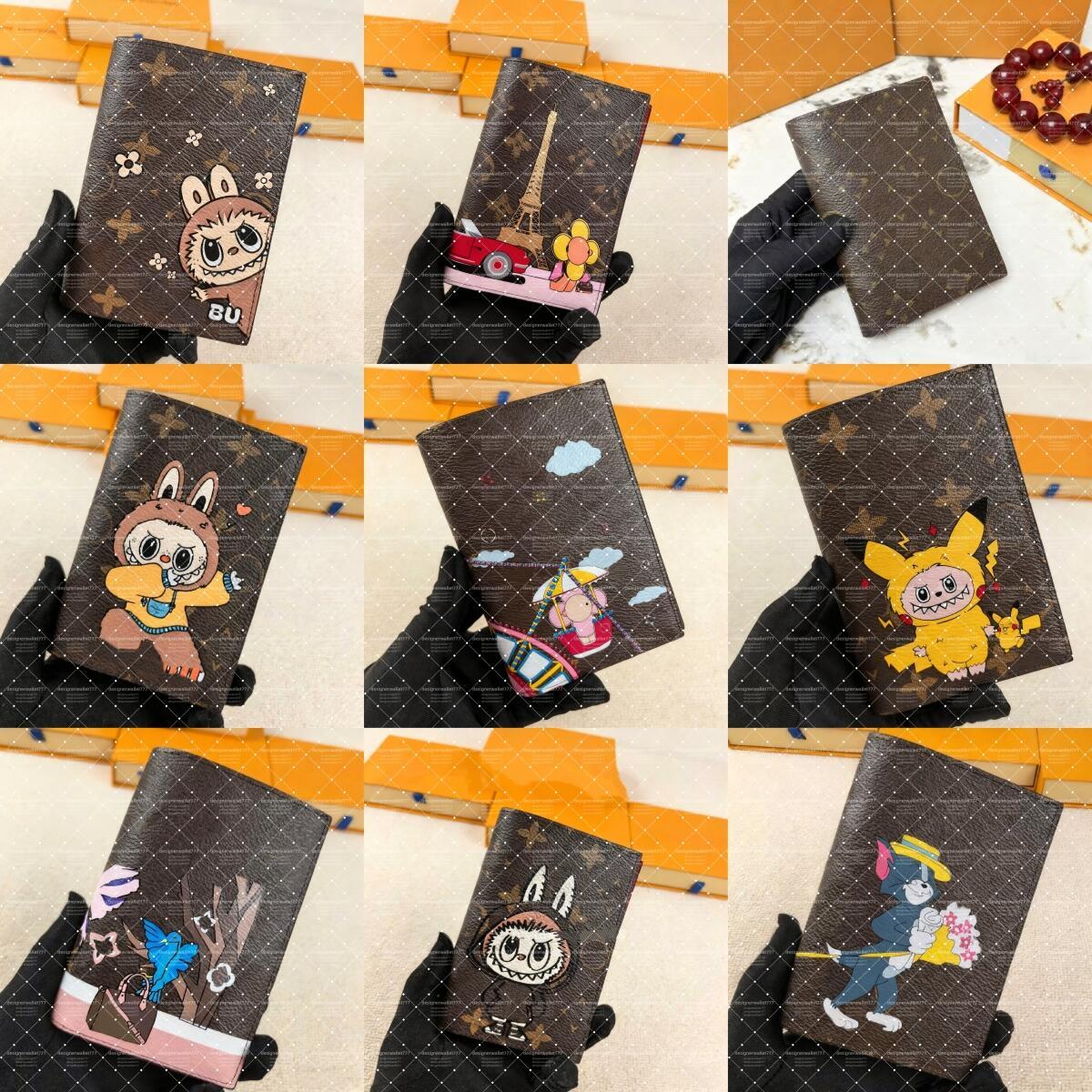 Mirror quality Womens luxury Passport Cardholder Cover Wallets for Mens Womens Classic Designer Card Holder Brand Fashion Couple Wallets Purse