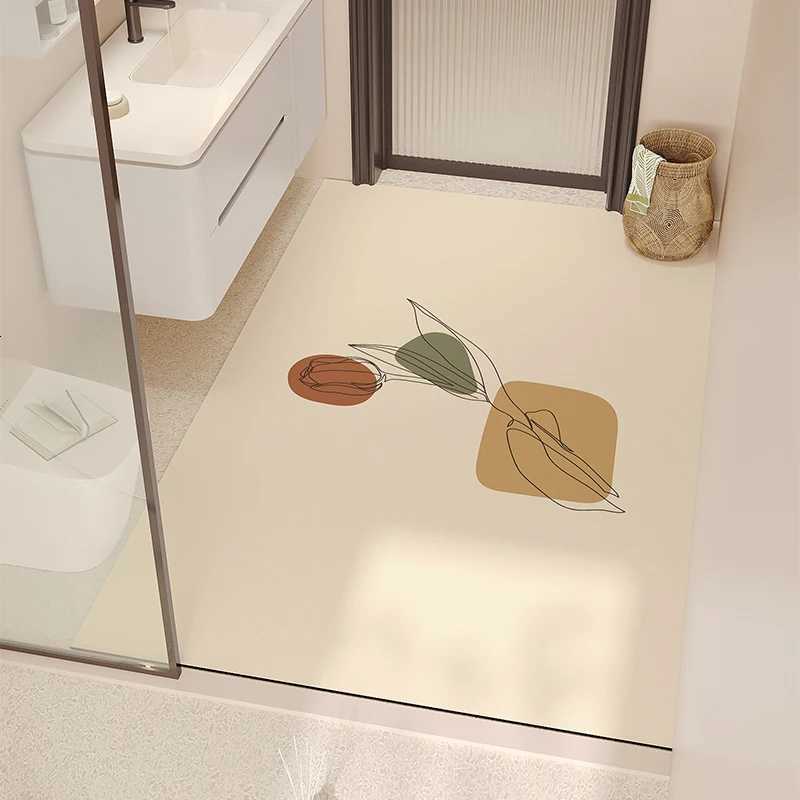 Bathro non-slip floor mats absorbent mats anti-drop diat d quick-drying toilet shower board floor mats H251129