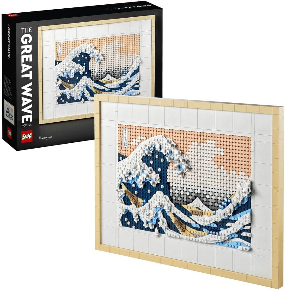 LEGO 31208 The Great Wave off Kanagawa - Mosaic Pixel Art Building Kit, Ideal Gift for Fans Valentine's Day