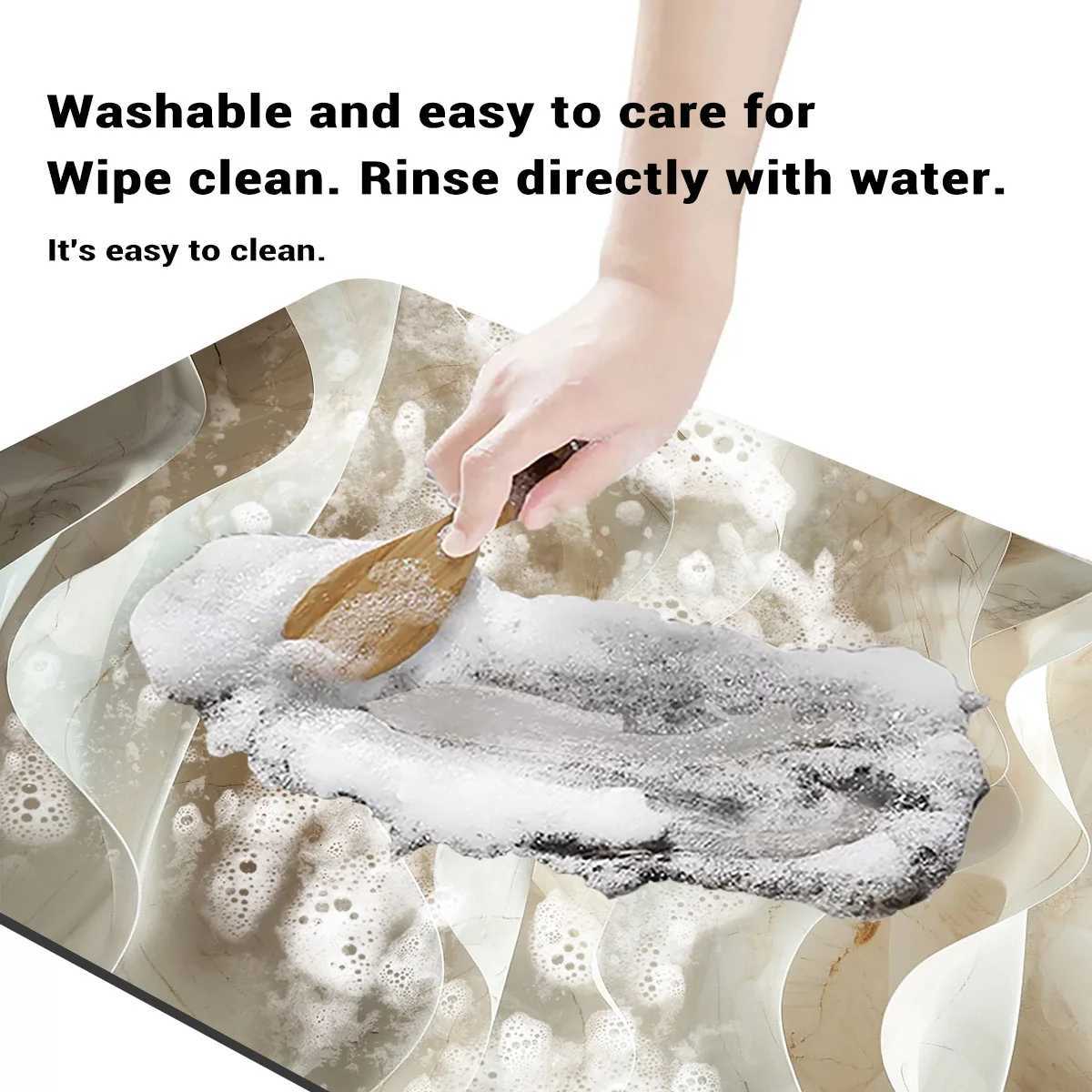 Luxury Bathro Foot Mat Quick Dry Non-slip Bath Mats Super Absorbent Bathro Rug Shower Carpet Toilet Pad Doormat Washable H251129