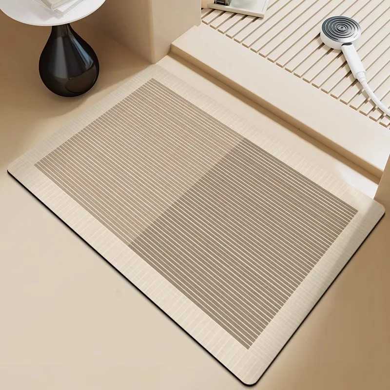 VIKAMA Bathro Diatite Floor Mats Restro Absorbent Foot Mats Non-Slip Bathro Kitchen Carpet He Decoration H251129