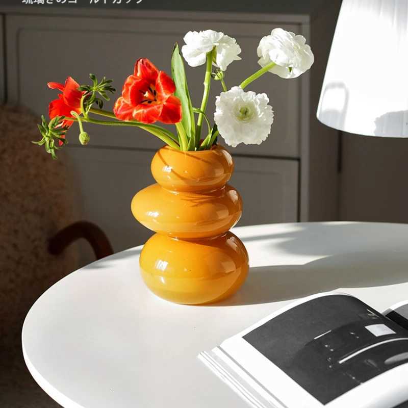 Medieval Lily Vase Ornaments Living Ro Flower Arrangement High Sense French Retro Table High Flowerarrangementvase Y251201