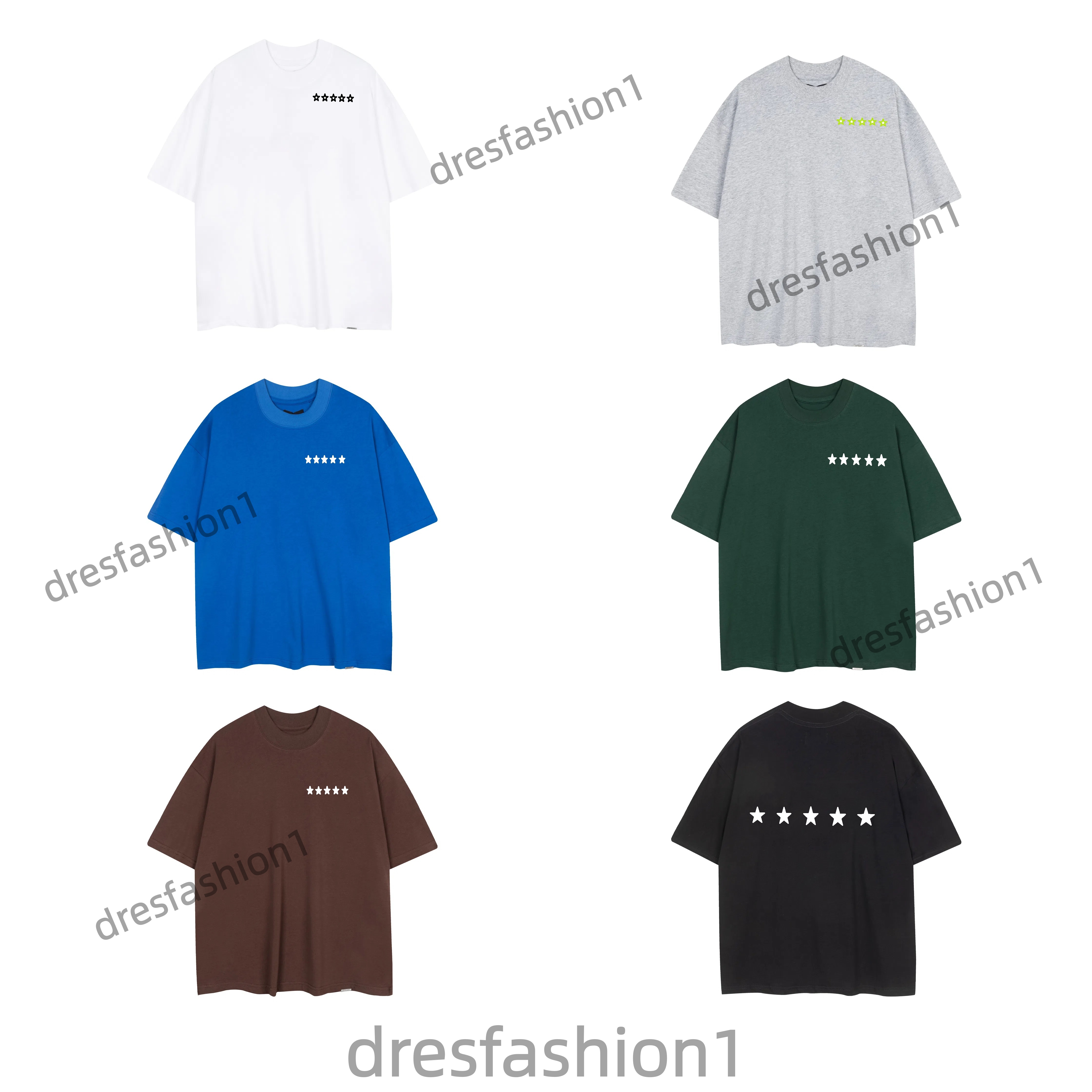 Man Designer T-shirts graphic tee Short Tee shirts loose Y2k For mens Hoodies Sweatshirts Letter Tide Brand Wild High Street men clothes tracksuit size S-XL