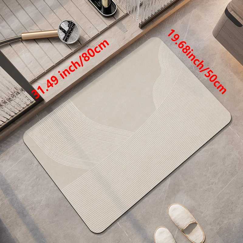 Diatite Foot Mats Bath Mat Bathro Absorbent Quick Dry Diatite d Toilet Rug Shower Pad For Living Ro Washable H251129
